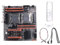 Kissmii X99 Dual CPU Motherboard + Cable SATA + Cable de conmutador + deflector de sonido + pasta térmica LGA 2011 Soporte DDR4 2011-V3 placa base CPU