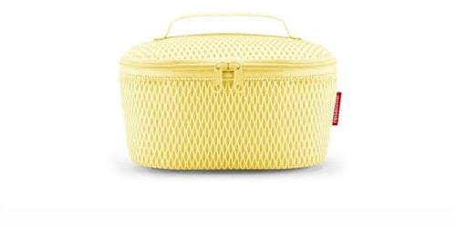 reisenthel coolerbag S Pocket mesh Lemon – Kühltasche mit Obermaterial aus recycelten PET-Flaschen – Ideal für das Mittagessen unterwegs