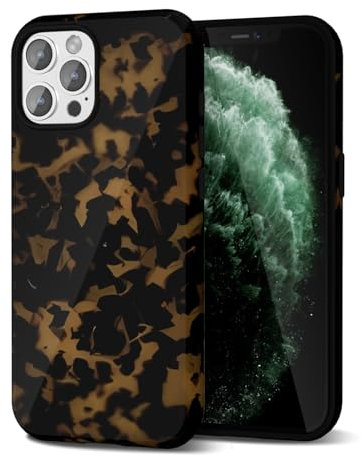 Svanove Tortoise Shell Phone Case for iPhone 11 Pro Max, Girly Cute Tortoise Case for Women, Luxury Trendy Retro Amber Pattern Animal Print Design, Aesthetic Y2k Turtle Hard Shell Plastic Cover