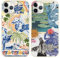 Phoona 2 Packs Art Collage Pattern Phone Case for iPhone 11 Pro 5,8, Cute Aesthetic Design Print Funda with TPU Slim Liquid Silicone Protection Shockproof Soft Cover for Women Girls