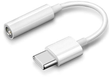 USB-C to 3.5mm Female Headphone Jack Adapter (1 Pack, White), Type C to Aux Audio Dongle Cable Compatible with iPhone 16/15 Series, Pixel, Samsung Galaxy S25/S24/S23/S22/S21 Ultra, S20/S20+/S20 Ultra