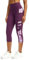 Tuspryt Sport Leggings Damen mit Taschen,Blickdichte High Waist Sporthose Damen 3/4 Fitnesshose Laufhose Capri Gym Leggins XXL
