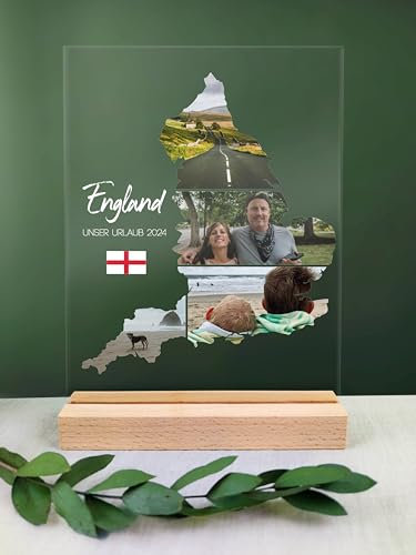 England Geschenk - England Deko Acryl Foto Geschenk personalisiert - London, England Urlaub, Big Ben, England Geschenkidee, England Geschenke, England Souvenir, Lake District, Cornwall