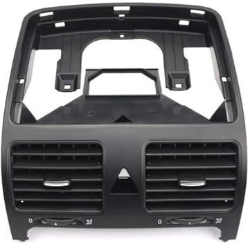 SQOFJGIGN Salpicadero Salida de Aire Central del Tablero Frontal Negro para Jetta para Golf para MK5 1K0819728F Salida Aire Acondicionado Ventilación Coche