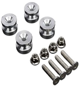 Portaequipajes Trasero para Motocicleta Caja De Equipaje Trasera Superior para Motocicletas, Buje De Maletero, Espaciadores De Almohadilla, Hebilla, Contrapunto Universal(B)