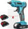 Cordless Glue Gun, 18V 100W Hot Glue Gun with 10pcs Glue Sticks, Fast Preheating Hot Glue Gun Kit with Charger, Mini Glue Gun with 2X 3000mAh Lithium-ion Battery for Crafting, DIY, Art