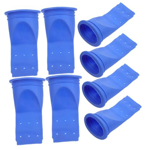 Noyau de Joint D’étanchéité en Silicone pour Égouttoir de Sol Bleu 8 Pièces | Anti-fuite et Anti-odeurs, pour Tube et Drain, Usage Salle de Bain Cuisine, Lot de 8