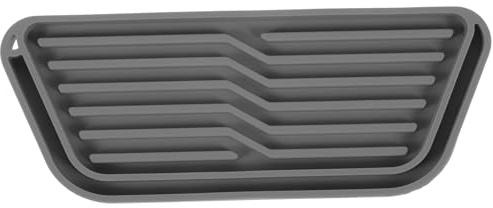 Angoily Silicone Fridge Water Dispenser Drip Tray Gray Water Drip Catcher Mat for Refrigerator Pan Accessory