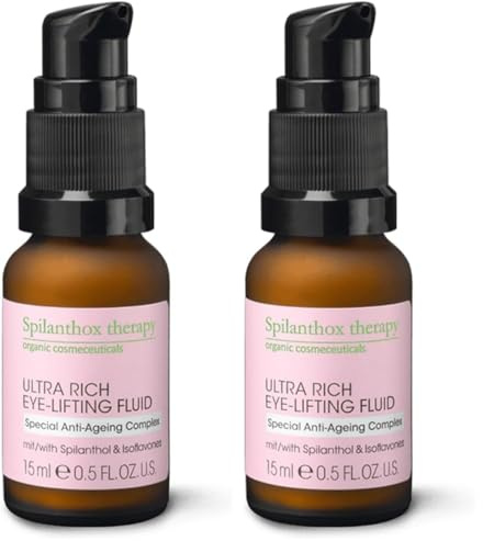 Spilanthox therapy - Ultra Rich Eye-Lifting Fluid - Anti-Aging Augenpflege für glatte Augenpartie - Spilanthol, Hyaluronsäure & Bio Aloe Vera - Naturkosmetik - 15ml (Packung mit 2)