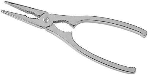FMprofessional Pinzas para Langosta, Acero Inoxidable, Plata, 22.7x12.7x1.8 cm