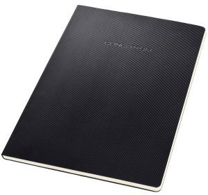 Sigel 5 x Notizblock Conceptum A4 120 Seiten Hardcover kariert 80g Black