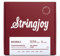 Stringjoy NB1254 Jeu de 6 cordes de guitare acoustique en bronze phosphoreux, calibre 12-54, cordes de guitare acoustique pour des tons clairs, cordes de guitare légères durables