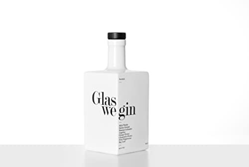 Glaswegin Original London Dry Gin, Schottischer Premium Craft Gin mit Zitrusfrüchten, Pflanzenstoffen, rosa Pfeffer, Kräutern und Gewürzen, Gin-Geschenke für Frauen und Männer, 70 cl