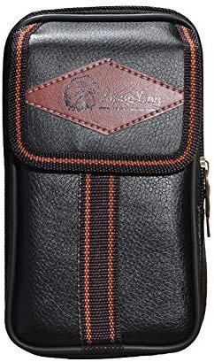 Handy Gürteltasche Handytasche Gürtel Männer Hüfttaschen Leder Smartphone Tasche Samsung Galaxy Note S21/S20 iPhone 13/12/11/XS/Plus Huawei, Herren Bauchtasche Geldbörse Hüfttasche mit Gürtelschlaufe