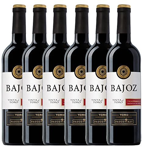 Bajoz Tempranillo D.O. Toro - Paquete de 6 x 750ml - Total: 4500 ml
