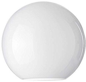LUMIS Glass Clip-on Globe Lampshade for Ceiling/Wall/Floor/Table Lamps and Lights, 14cm Diameter (5¼”), White