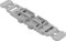 WAGO Befestigungsadapter 221-2502 | Befestigungs-Adapter mit Zugentlastung der Serie 221, 2-fach für Durchgangsverbinder mit Hebel, 5 Stück, für Schraubbefestigung, grau