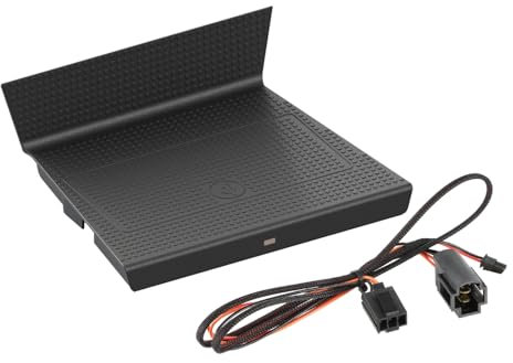 INBAY 10W Handyhalterung Auto Ablagefach Induktiv/Kabellos passend für Seat Leon (5F) 11/2012-12/2016 - Autohalterung Zubehör Innenraum - Qi