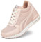 AONEGOLD Sneakers Zeppa Interna Donna Scarpe da Ginnastica Basse Sportive Fitness Tacco Zeppa 7 CM(Rosa,34 EU)