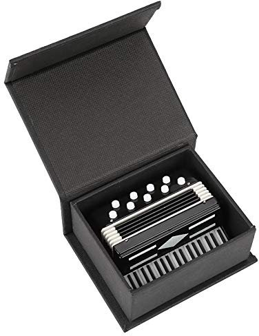 Goick Miniatur Akkordeon-Modell Heimdekoration, 7 cm Holz, Schwarz, Musik, Traditionell