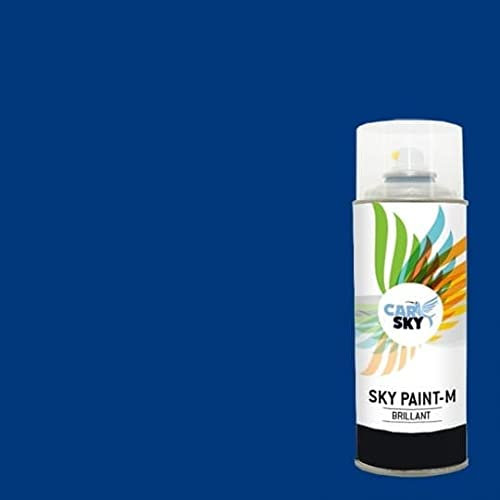 CARSKY Bombe de peinture RAL Bleu Outremer 5002 finition brillante 400ml