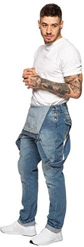 989Zé ENZO Mens Denim Jeans EZD390 Designer Cotton Dungarees Overalls Heavy Duty Waist Sizes 30-50 LSW 36 R
