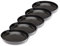 Garronda Platos para Macetas de Producción Redondas GD-0026 (5 Piezas Negro, ⌀ 30cm H 3,4cm)