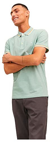 JACK & JONES Men's Jjepaulos Polo Ss Noos Pls Shirt, Green, 3XL