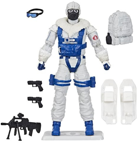 G.I. Joe Classified Series Retro Cardback Snow Serpent, Collectible 6 Inch Action Figure with 8 Accessories