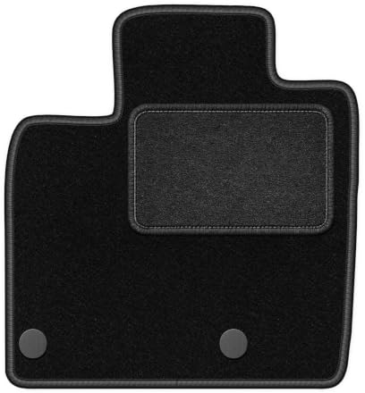 Velours-Fahrermatte passend für Nissan Qashqai III mHEV 2021-, Schwarz, LUX | passend für SUV; Velours-Teppich (Polypropylen), ca. 6,5 mm; rutschfest, runde Befestigungen (Typ RN)