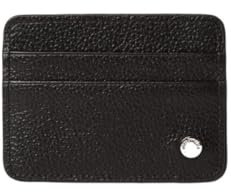 Mac Douglas Porte-cartes Vania Buni Noir 2 Compartiments 4 Sections 6 Poches Cuir de Veau ou Suède Fermeture Éclair Léger Unisexes-Adultes Femme Portefeuille