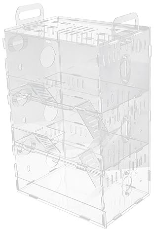 Transparenter Hamsterkäfig aus Acryl, 1 Stück Kleines Haus