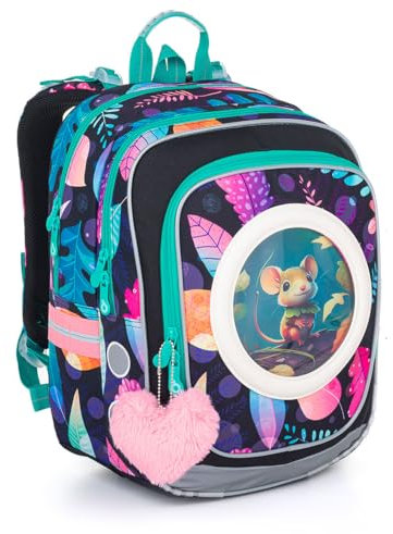 TOPGAL Schulrucksack für Mädchen ab - 1. Klasse - ENDY 24005 (Waldtiere)