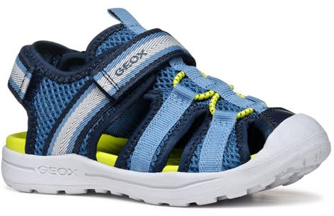 Geox J VANIETT Boy A Sandal, Navy/Lt Blue, 31 EU