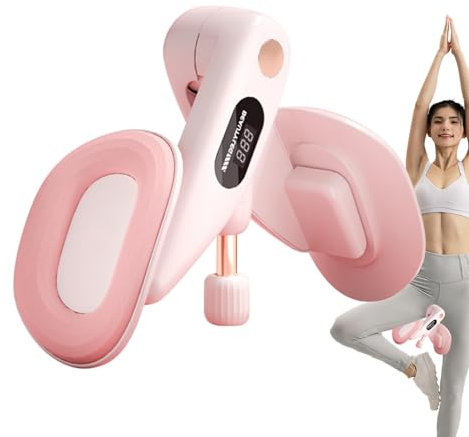 Inner Thigh Toner - Verstellbarer Beintrainer, Widerstand Oberschenkel Maschine | Becken-Hüfttrainer mit Zähler, Hüfttrainer verfügt über mechanische Dreieckstruktur, Oberschenkelmaschine für Home Gym