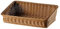 Cestini in vimini in rattan, contenitore rettangolare intrecciato a mano, per frutta, tè, snack, pane, picnic, cosmetici, da cucina, organizer per la casa, 40 x 30 x 12 cm