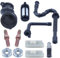 LAVAS Kit tubo filtro olio carburante con guida catena di aspirazione for motosega Stihl 034 036 MS340 MS360 1125 141 2200, 1121 358 7700,
