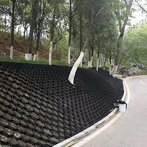 Durchlässiges Pflasterstein-System für Auffahrt, Terrasse, Gehweg, flexibler Waben-Bodengitter, Stabilisator, extra lang, Kies, Geo-Gitter (1 x 3 m)