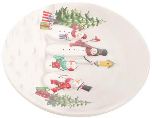 BEBEMOKO Vassoi Da Portata in Ceramica Di Piccole Dimensioni Piatti Natalizi Piatti Per Intingere Bellissimi Piatti Da Dessert Per La Casa