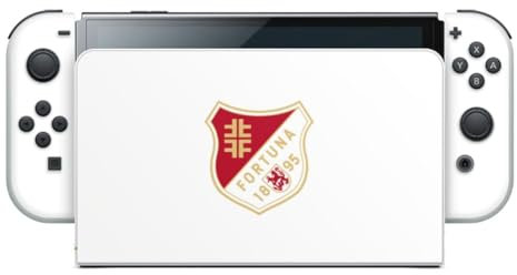 DeinDesign Skin kompatibel mit Nintendo Switch OLED Folie Sticker Wappen Fortuna Düsseldorf Fußball