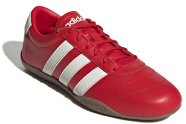 Adidas Women's Grand Court Lo Sneaker, Better Scarlet/Off White/Gum, 7.5 UK