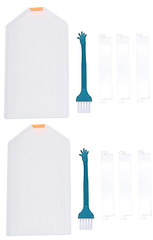 STOBOK Aufbewahrungstablett-Set Für Diamantbilder 2 Sets Diamantkunsttabletts Mit Aufbewahrungsbox Für Stickwerkzeuge Perlensortiertabletts