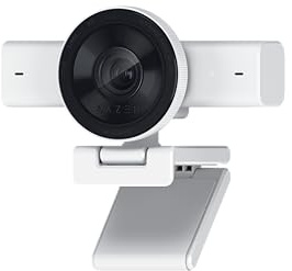 Razer Kiyo V2 X - Webcam Full HD 1080p, 60 FPS for Creators - Accurate Auto-Focus - Wide-Angle Lens - Built-In Mic - Compatible with Open Broadcaster Software and Xsplit | White