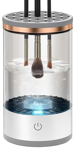 Elektrischer Reiniger für Make-up-Pinsel | Tiefenreinigung – Werkzeug für Pinsel aller Größen, für Lidschatten, Rouge, Salon, Zuhause, Studio, Mädchen, Frauen, Anfänger, Künstler