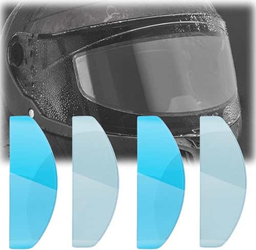 WFLCFR 4PCS Motorcycle Helmet Visor Anti Fog Rainproof Film for MT Targo S, Helmet Visors Rainproof Sticker Antifog Lens Film,A