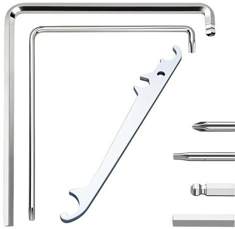 Fenster Einstellwerkzeug Set, 2 Fenster Einstellschlüssel und 1 Ecklagerschlüssel für Einstellung von Fenstern und Balkontüren Fensterbeschlägen