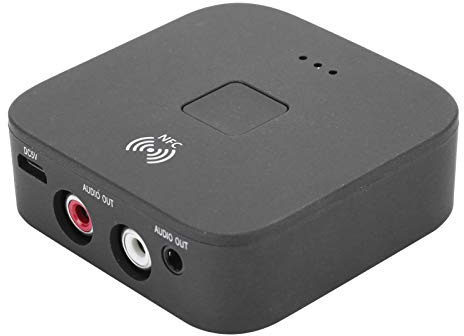 TYCIONG Bluetooth NFC 5.0 -Empfänger-Adapter, Einfaches Pairing, Plug-and-Play für TV-Auto, ABS, Schwarz, 4 Stück