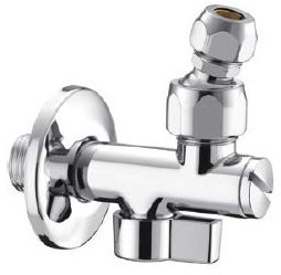 PIANA serie 0360 B 400 CR Rubinetto 1/2 a sfera sottolavabo con filtro - cromato - snodo con calotta bassa