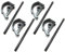 Spartacus Workmate Leg Latch Catch D Clip + Pin x 4 Fits Black & Decker WM550 WM625 WM626 WM700