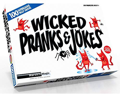 Marvin's Magic - Wicked Pranks & Jokes - Hilarious Collection of Fun Pranks for Kids - Includes Original Selfie Phone Squirter + More - Suitable for 8 Year Olds +
